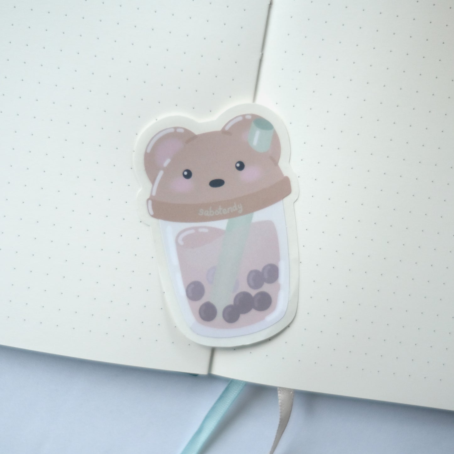 bear boba sticker