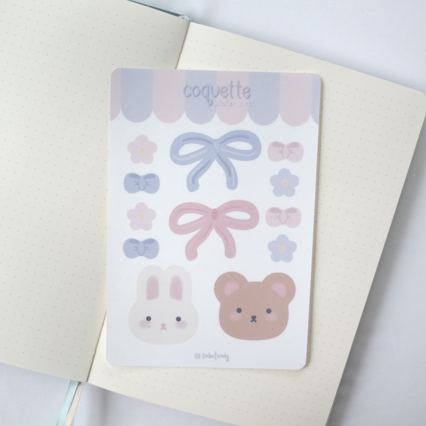 coquette sticker sheet