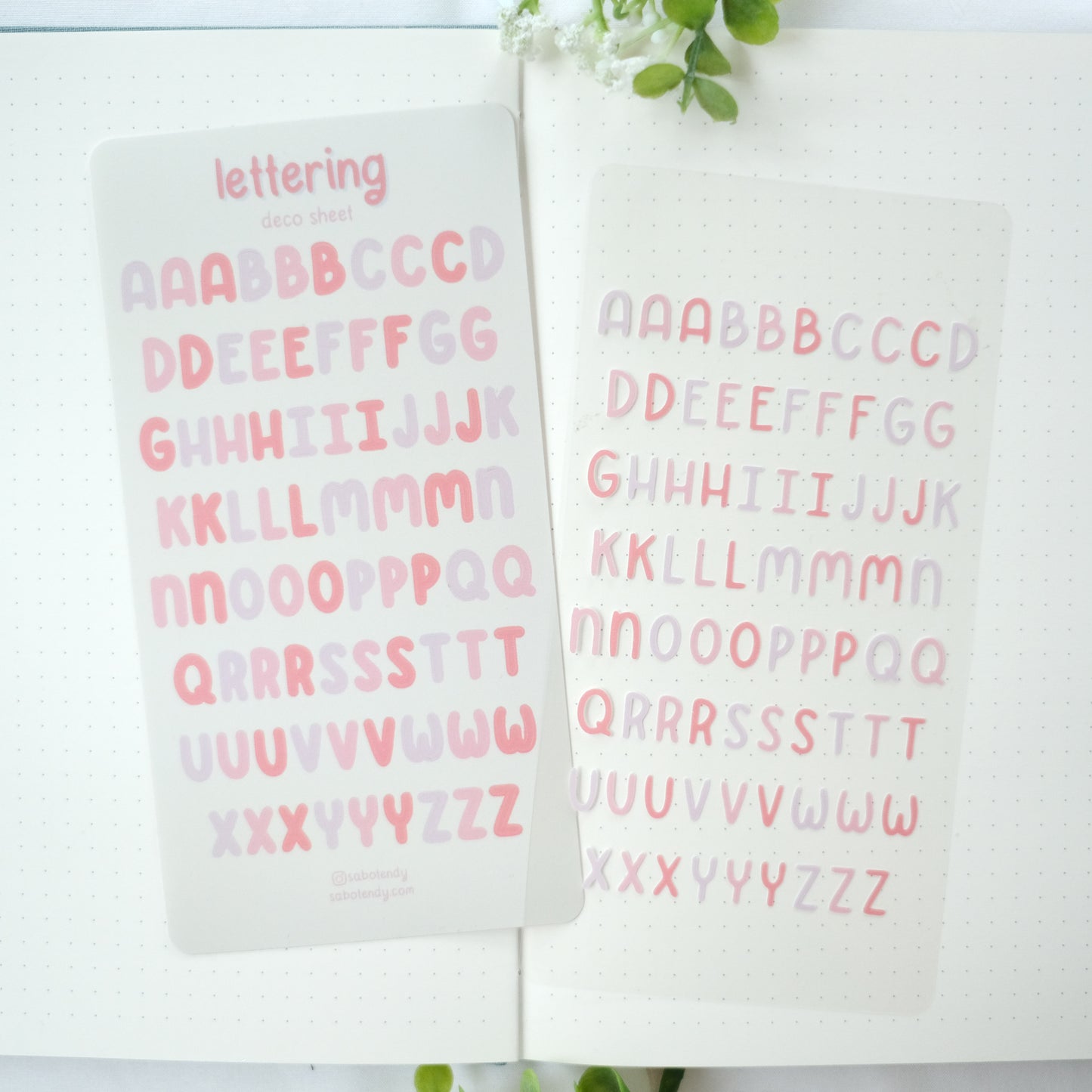 deco sticker sheet