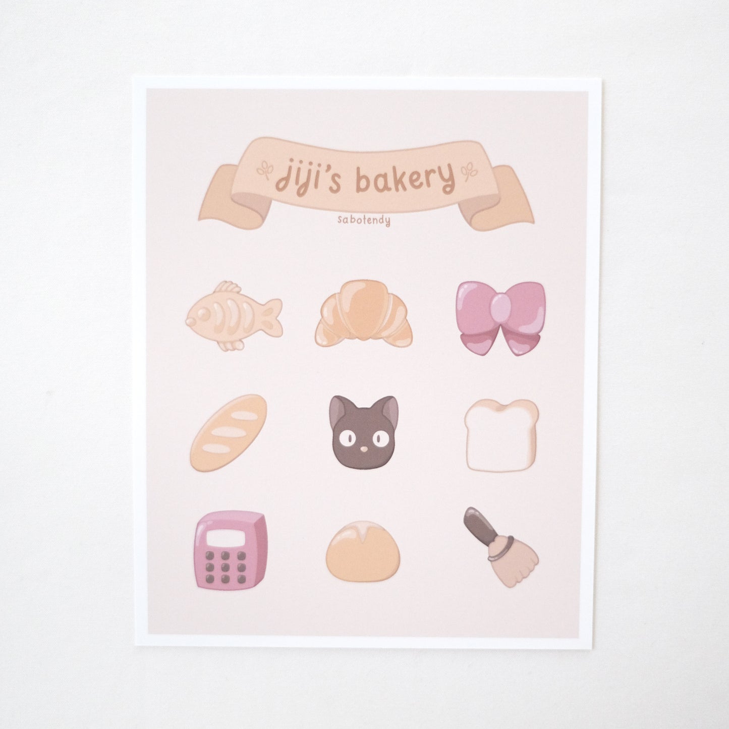 jiji's bakery art print