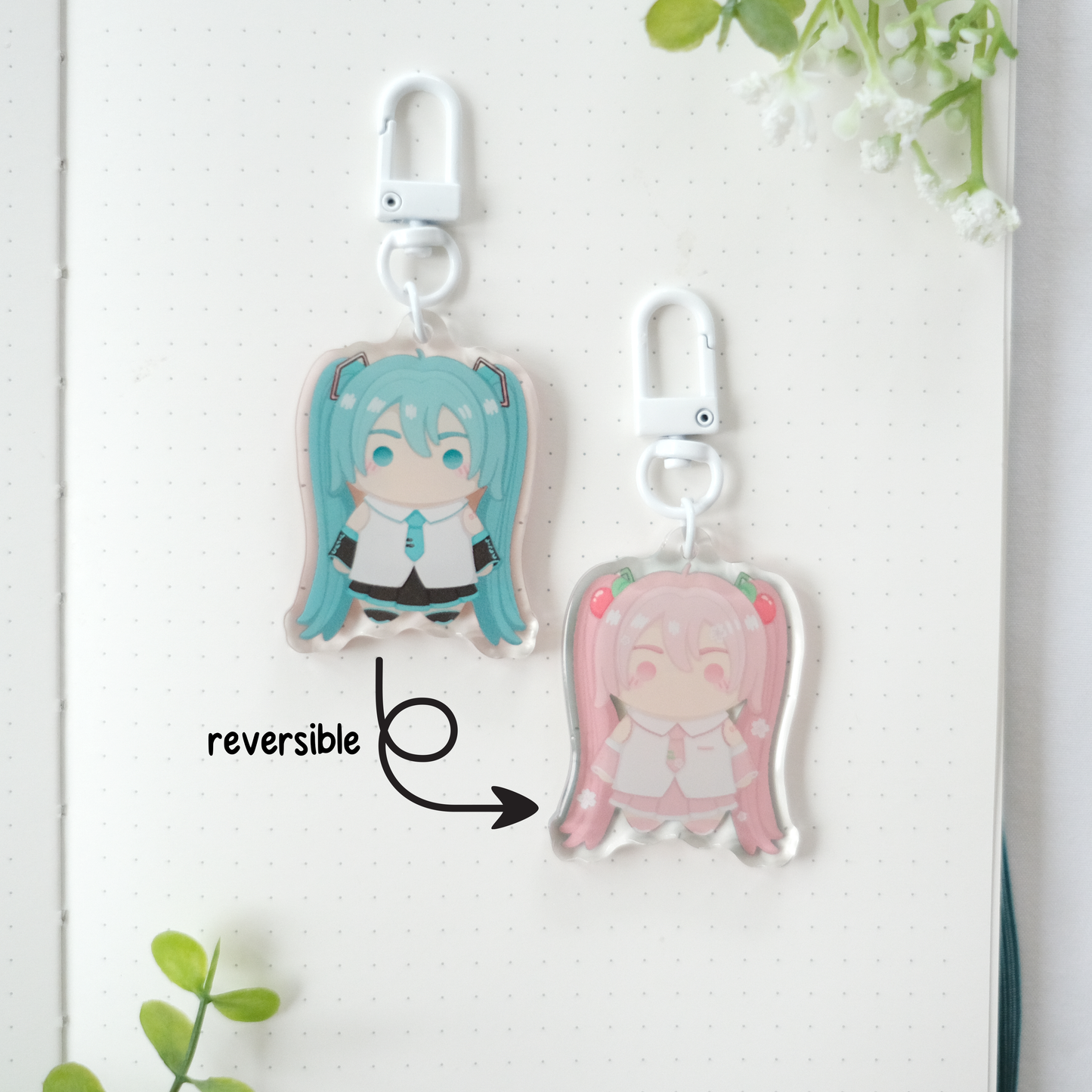 vocal idol chibi keychain