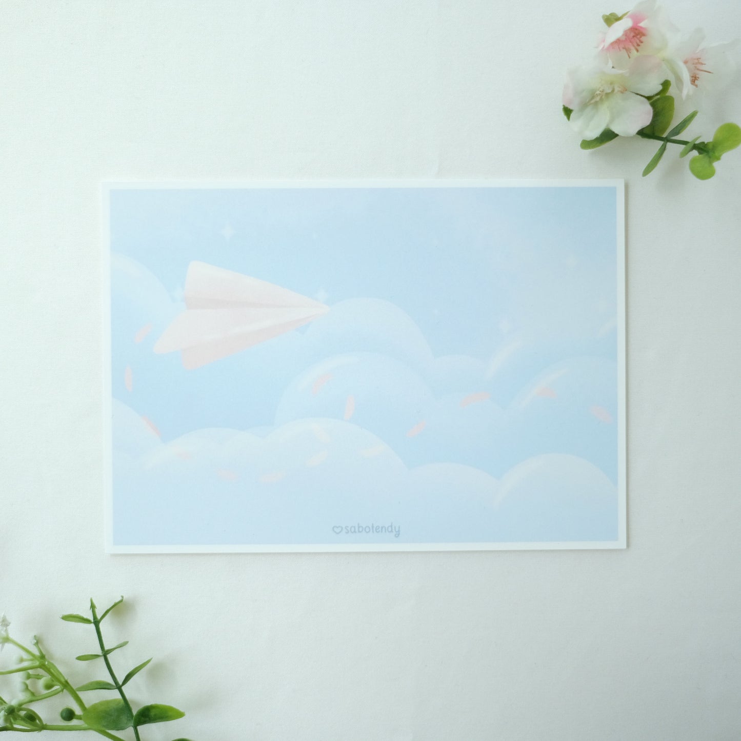 paper airplane art print