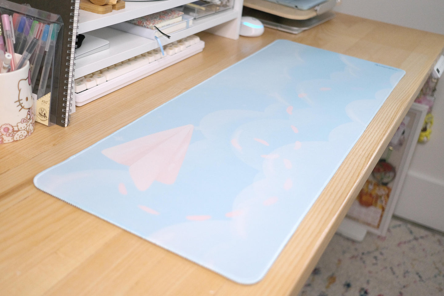paper airplane deskmat