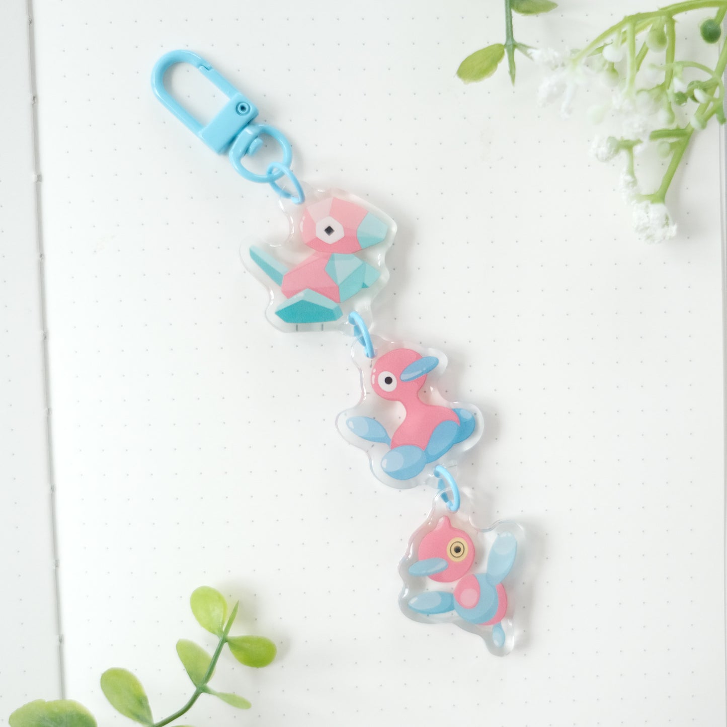 pocket friends linked keychain