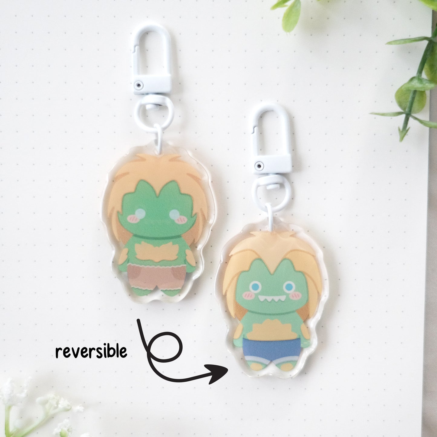 street fighter chibi keychain