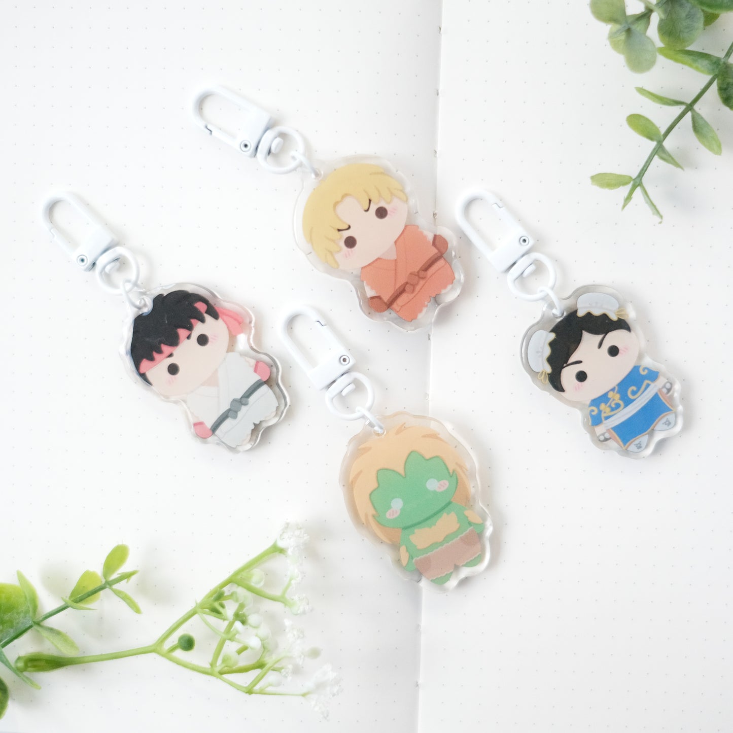 street fighter chibi keychain
