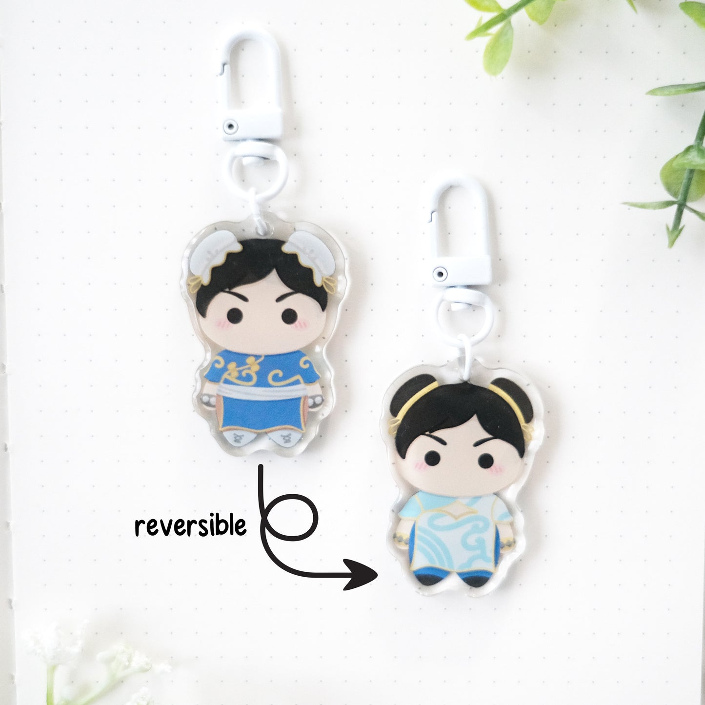 street fighter chibi keychain