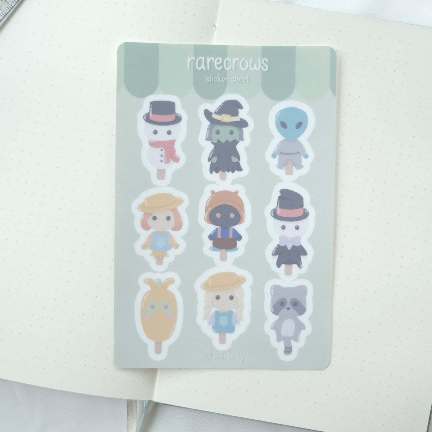 sv rarecrows sticker sheet