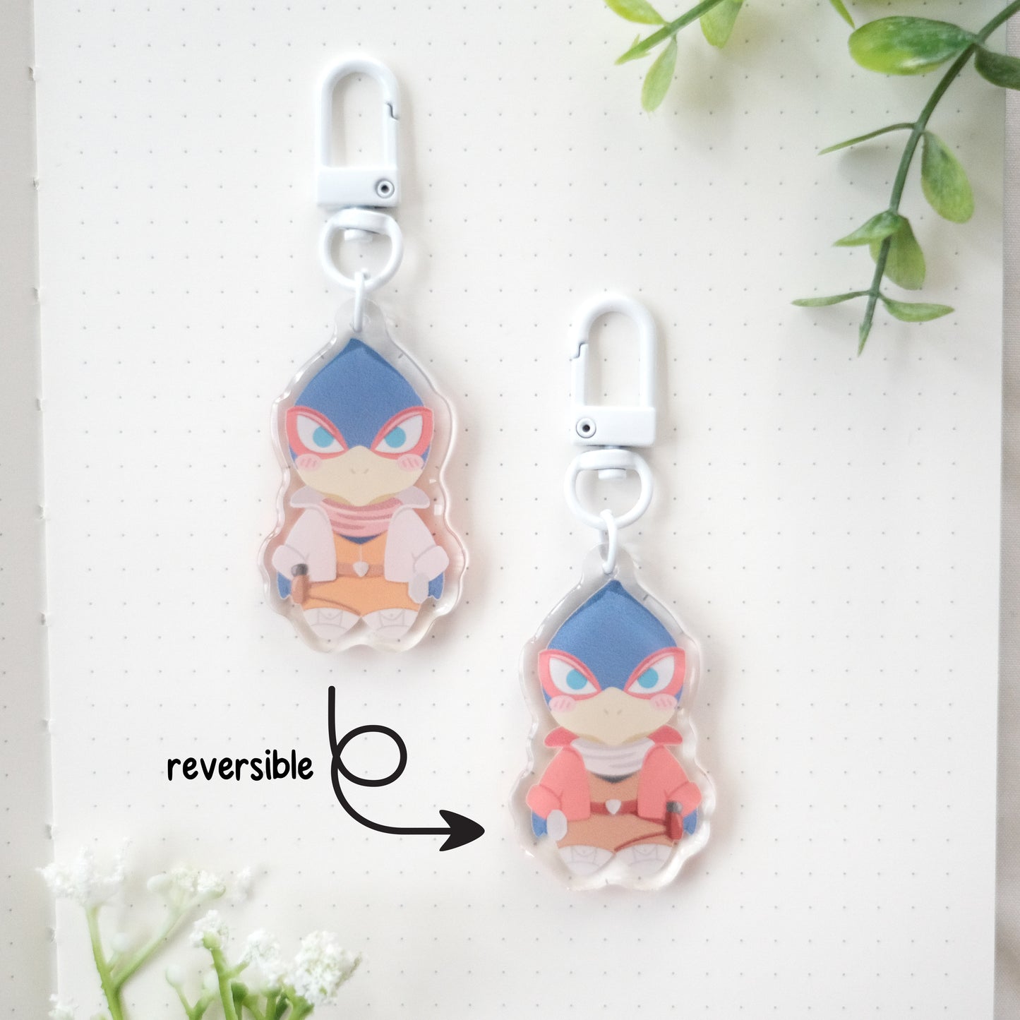 super smash chibi keychain