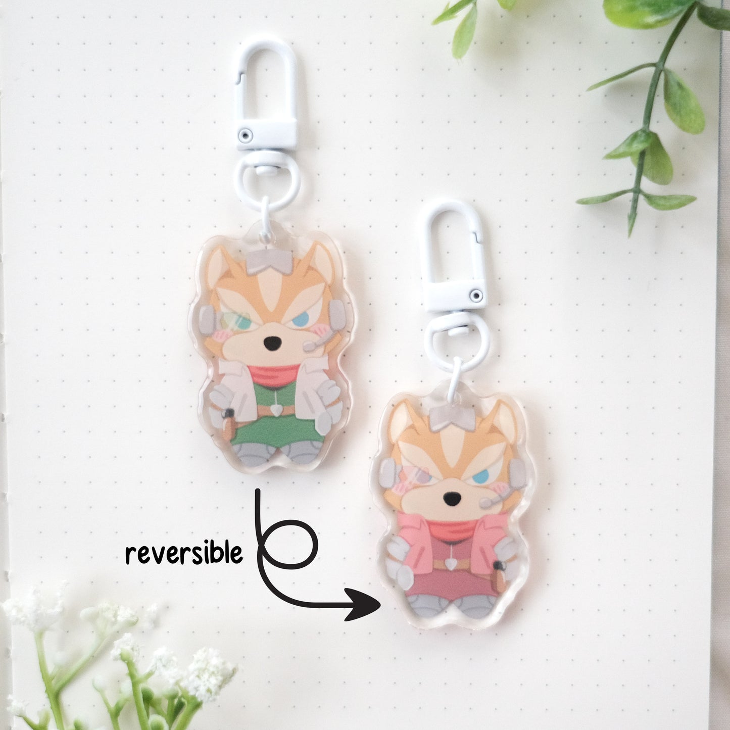 super smash chibi keychain