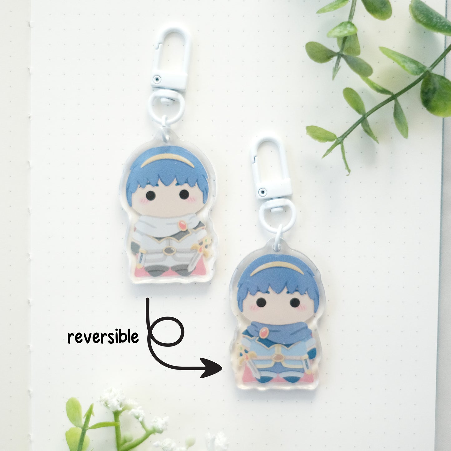 super smash chibi keychain