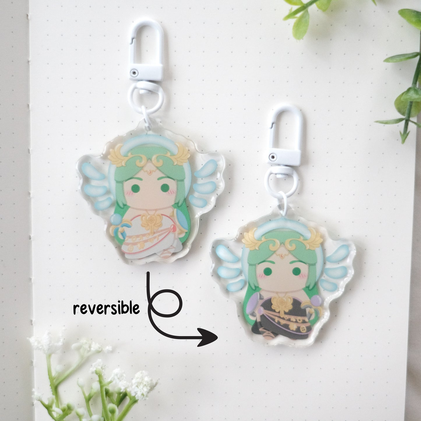 super smash chibi keychain