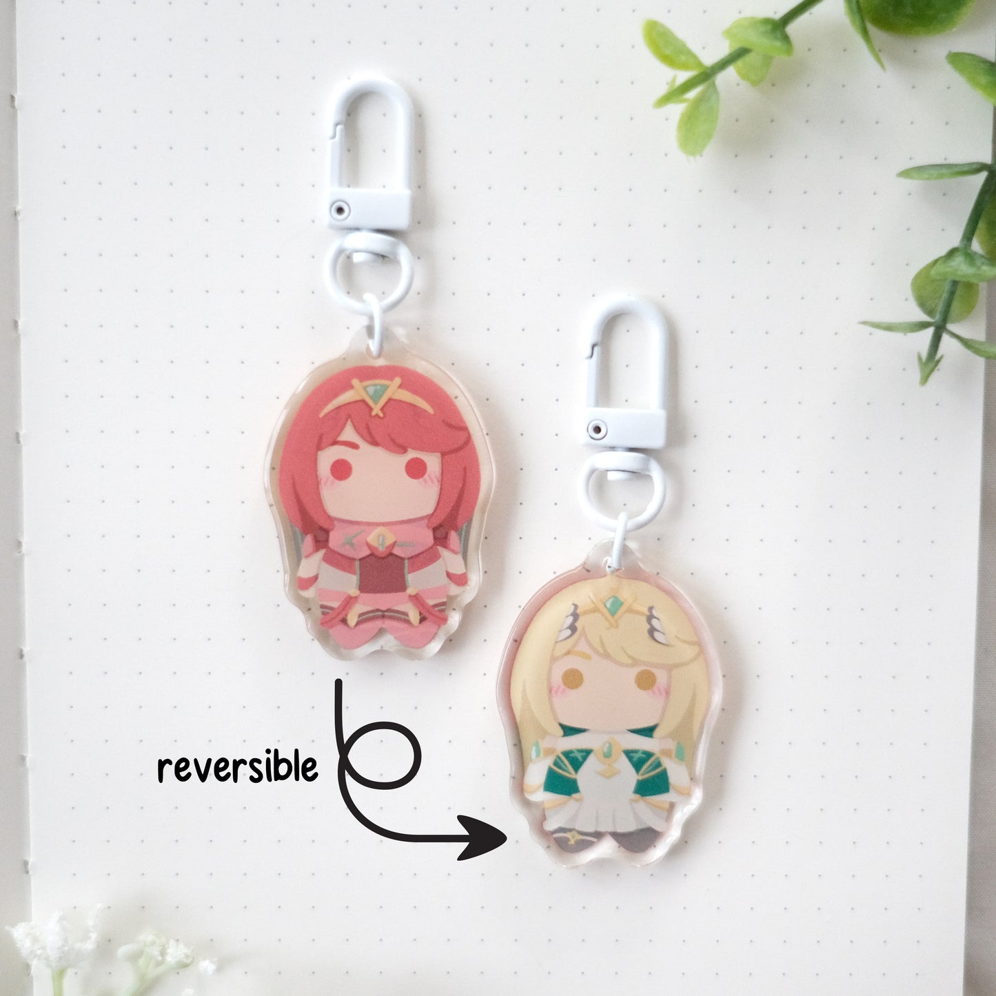 super smash chibi keychain