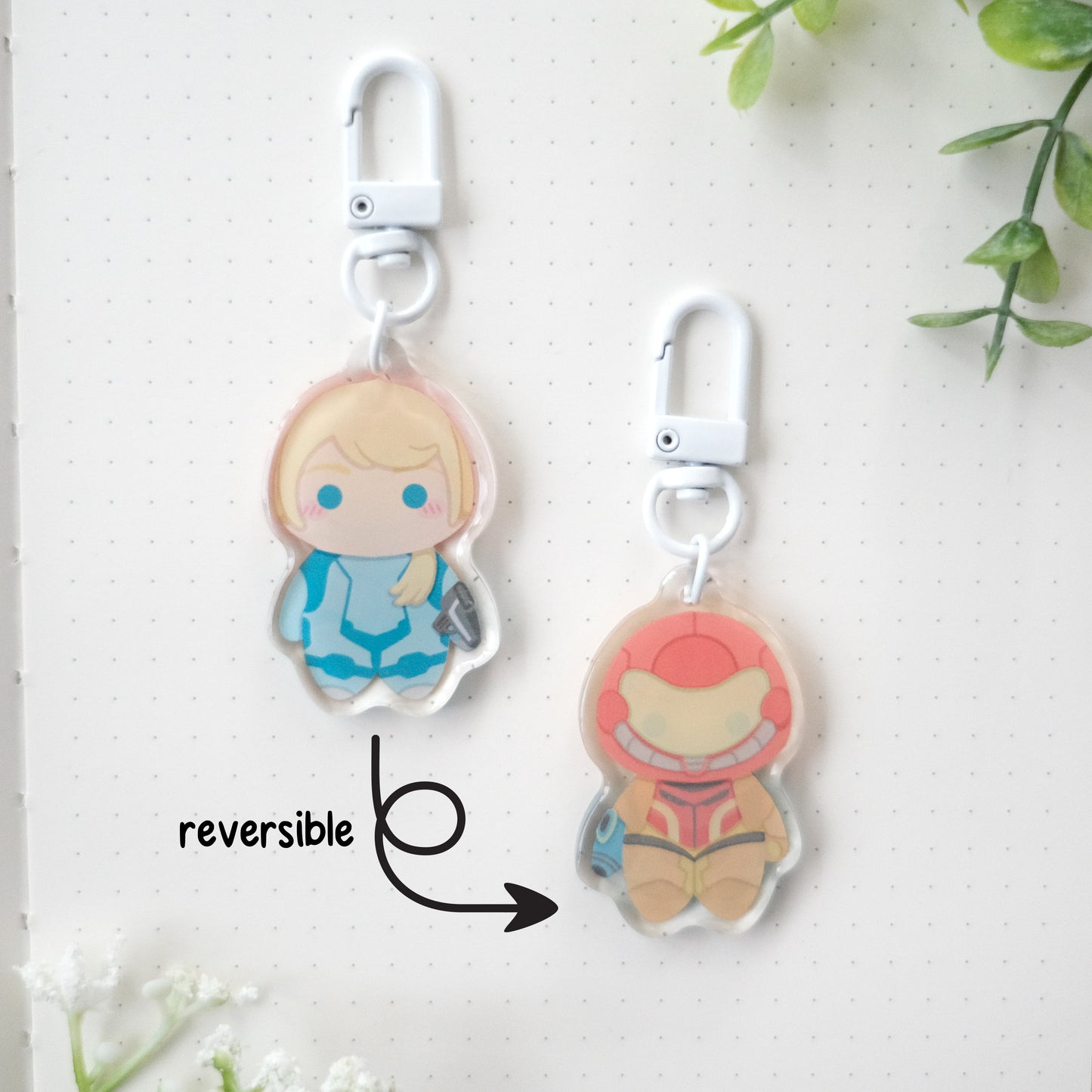 super smash chibi keychain
