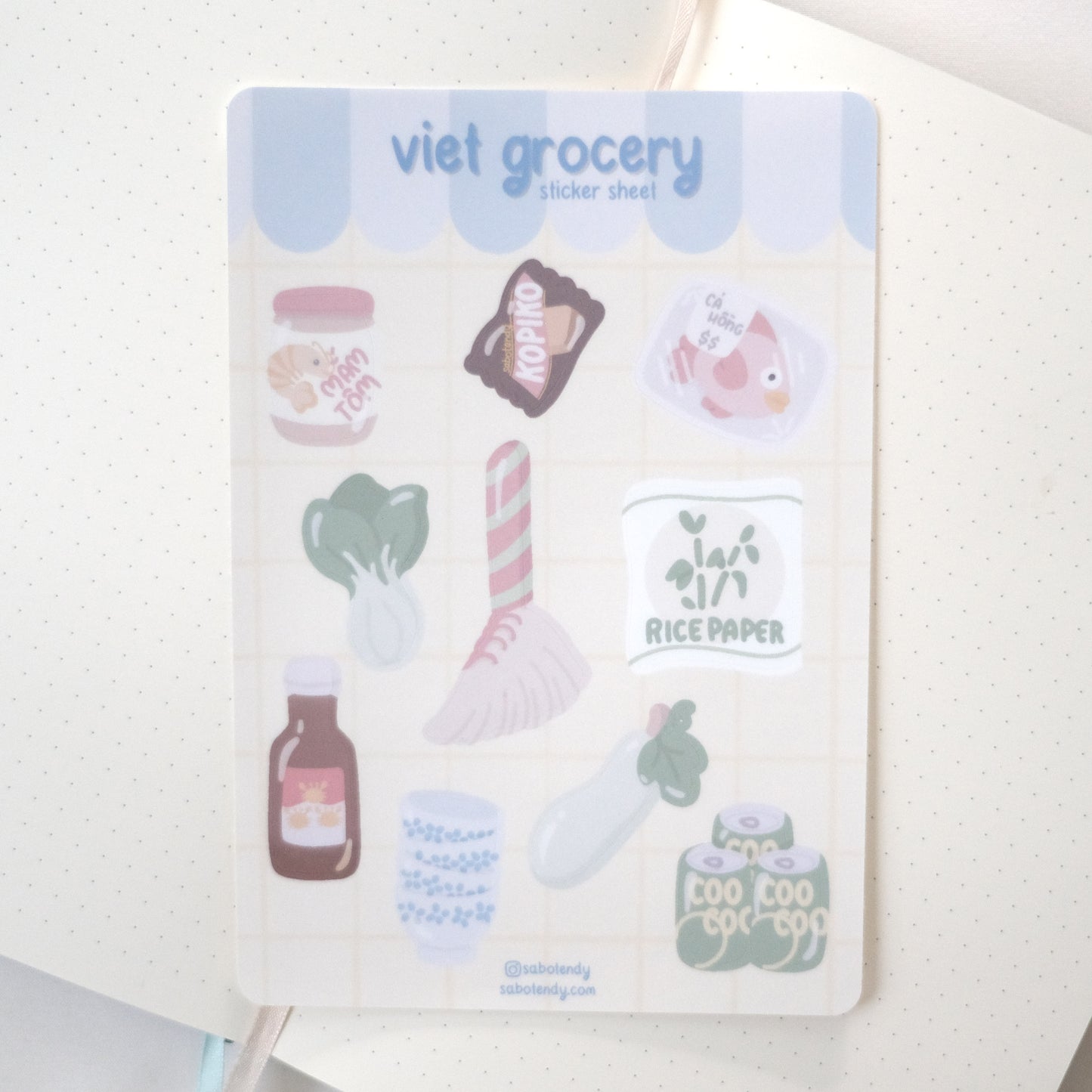 grocery store sticker sheet