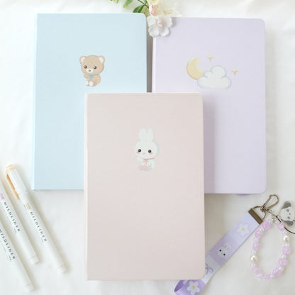bunny leatherette notebook