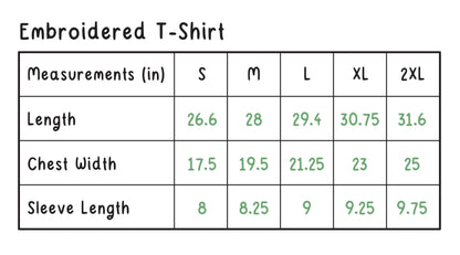 studio g embroidered t-shirt