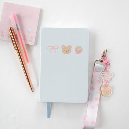 coquette bear A6 notebook