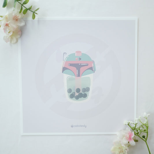 boba fett art print