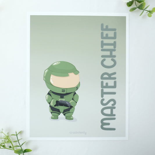 chibi chief art print