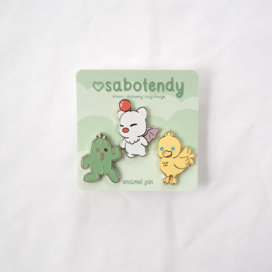 ff enamel pin set