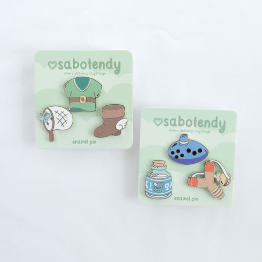 legend of z enamel pin set