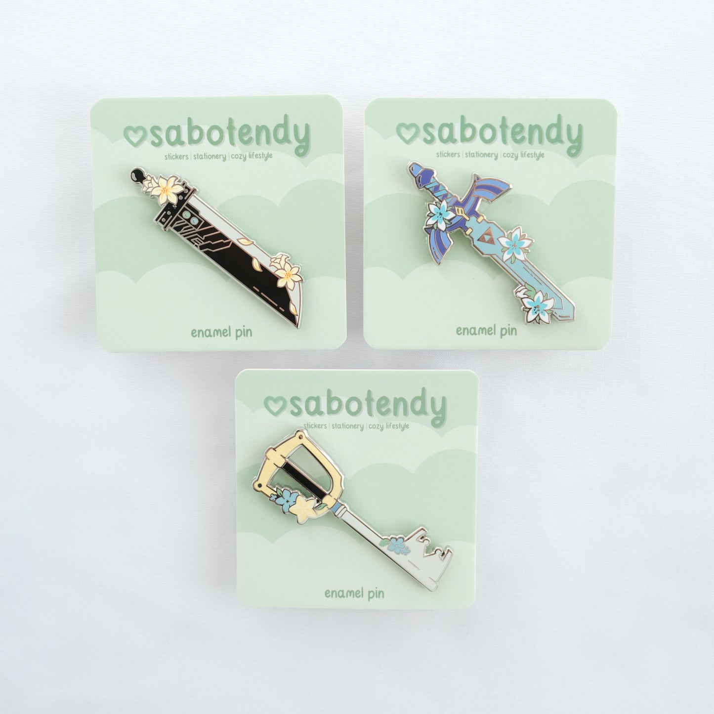 mythic weapons enamel pin