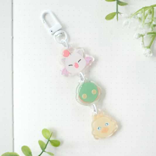 ff mascots linked keychain