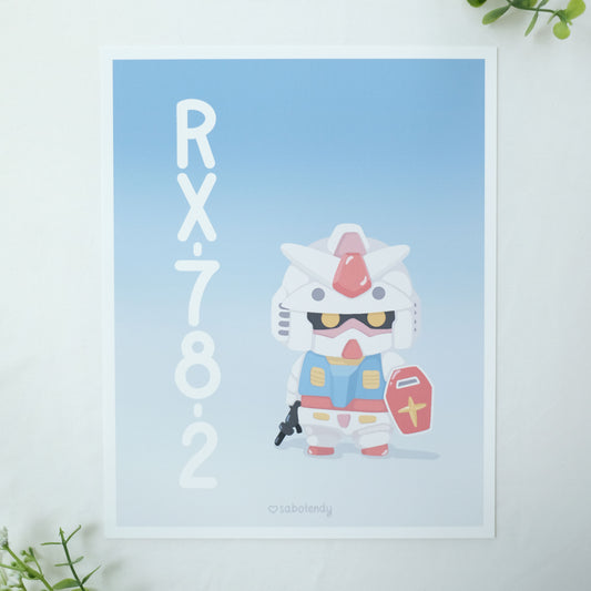 chibi mecha art print