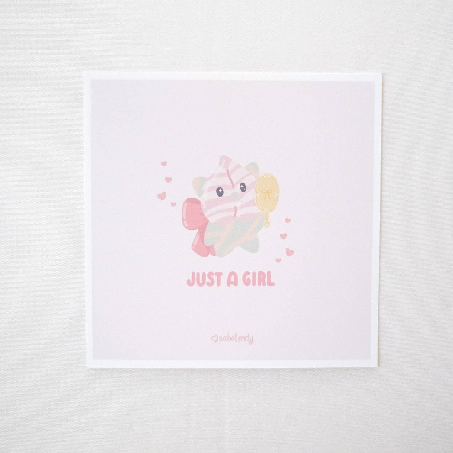 just a girl art print