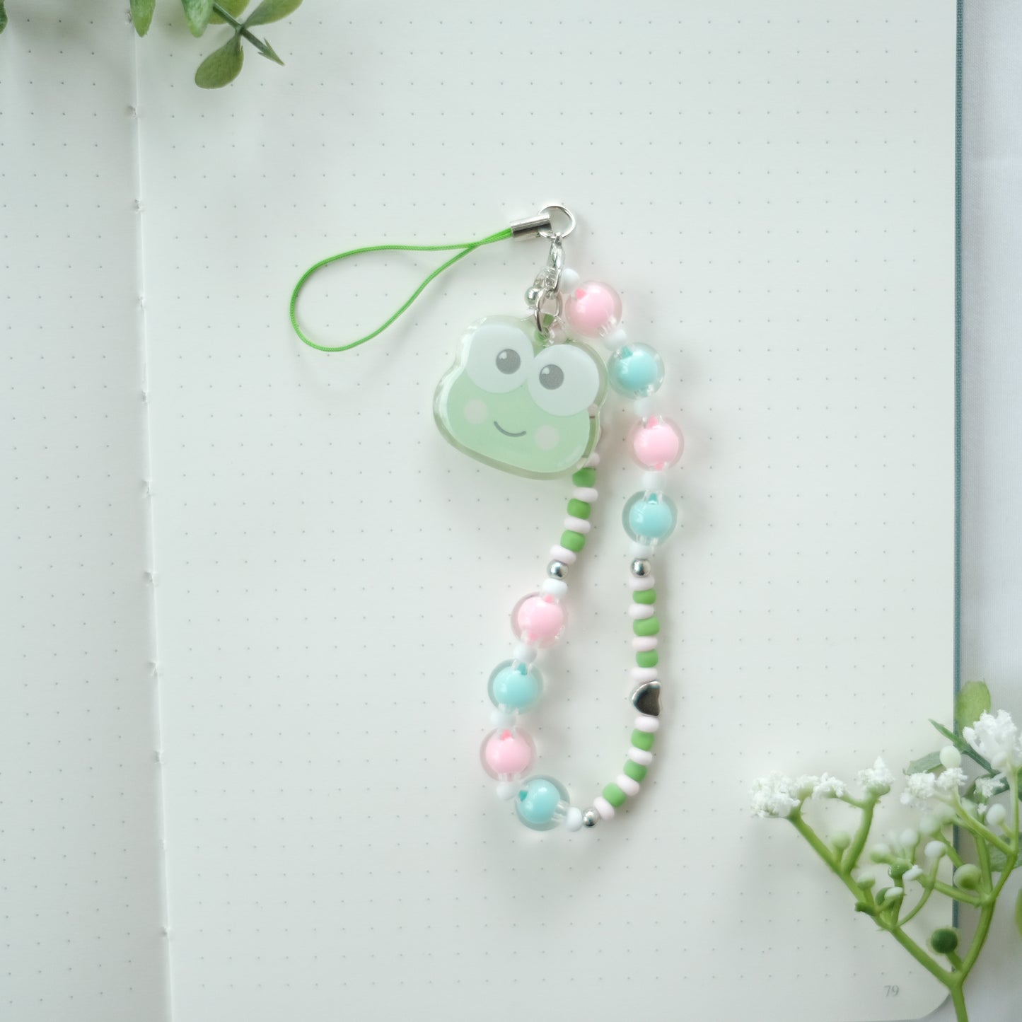 sanrio beaded phone strap