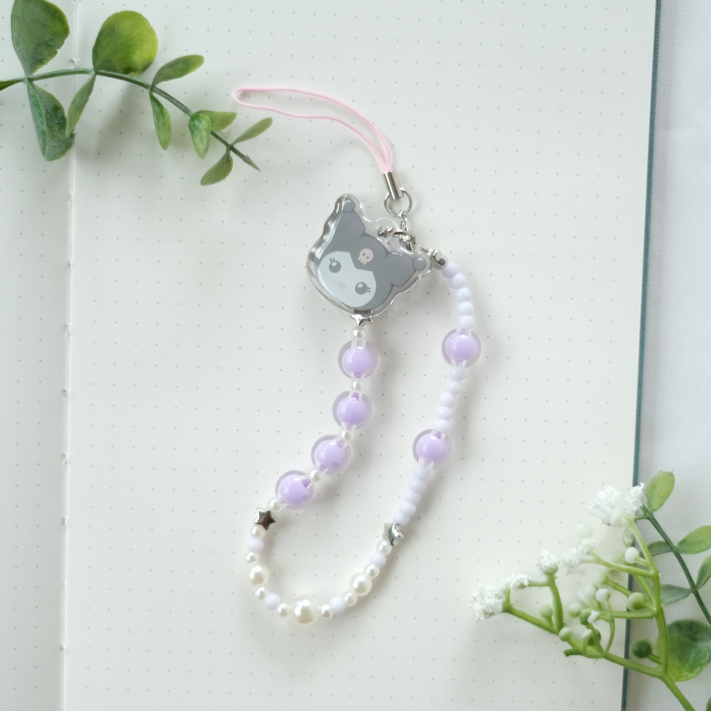 sanrio beaded phone strap