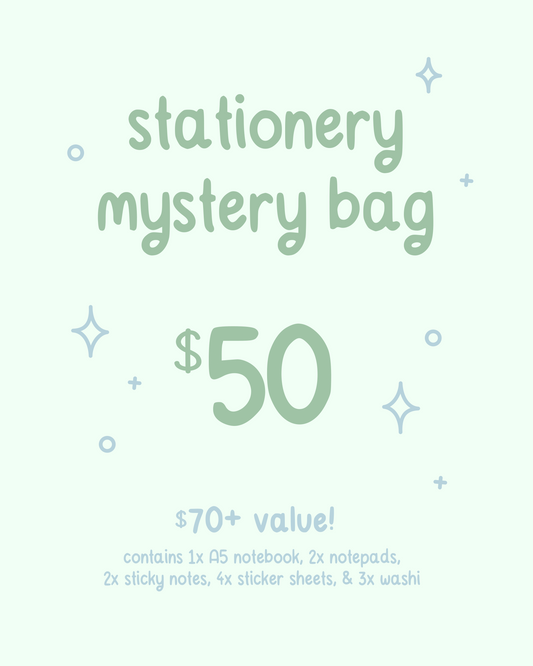 large stationery mystery bag