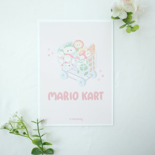 shopping cart art print