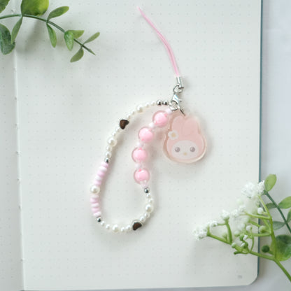 sanrio beaded phone strap