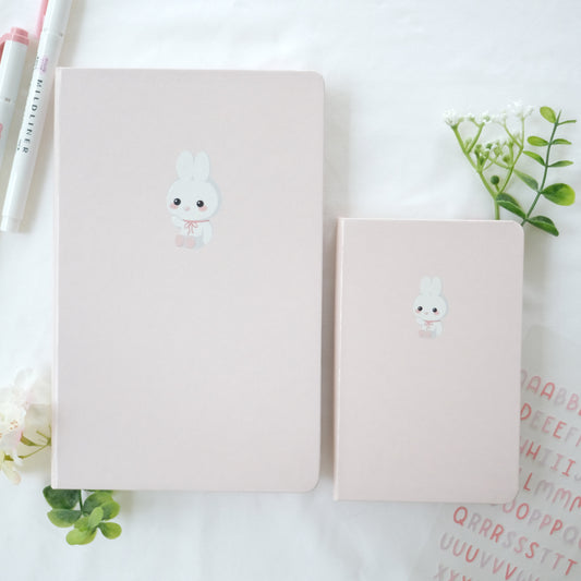 bunny leatherette notebook