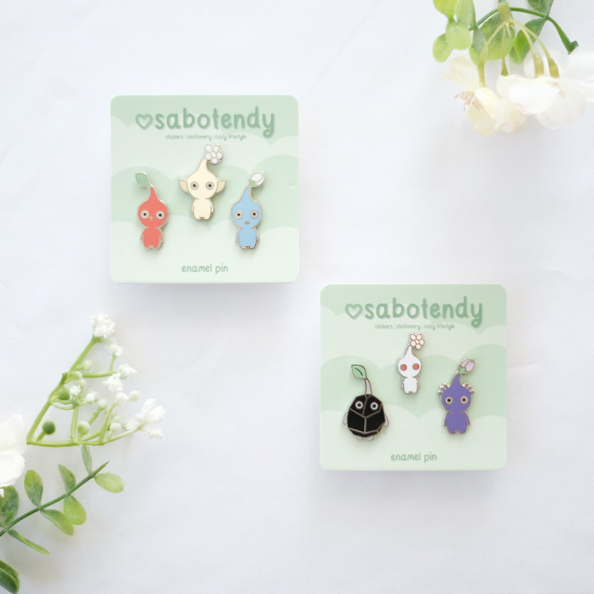 Piklets Mini pik-cuties enamel pin set – sabotendy