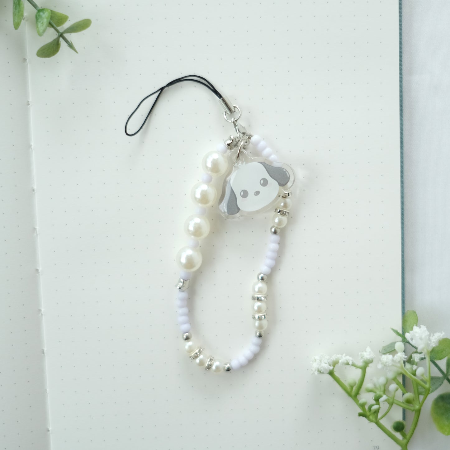 sanrio beaded phone strap