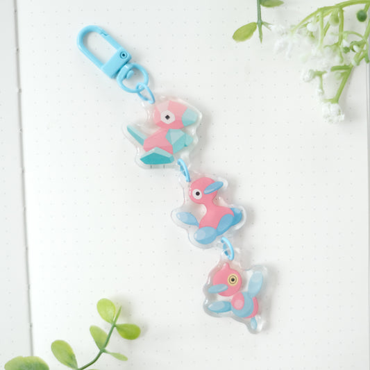 pocket friends linked keychain