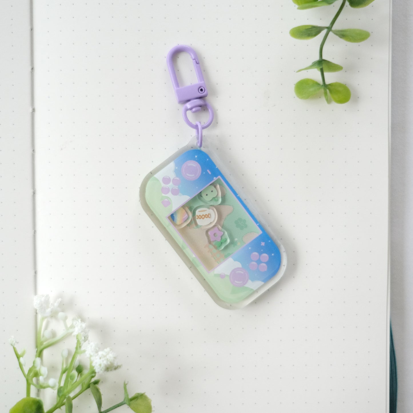 farming valley shaker keychain