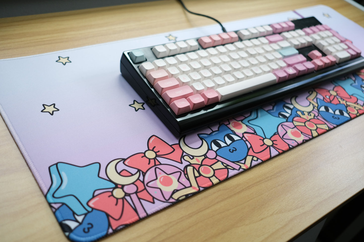 sailor moon crane game deskmat