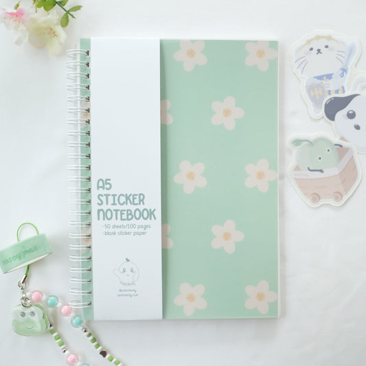 daisy sticker notebook