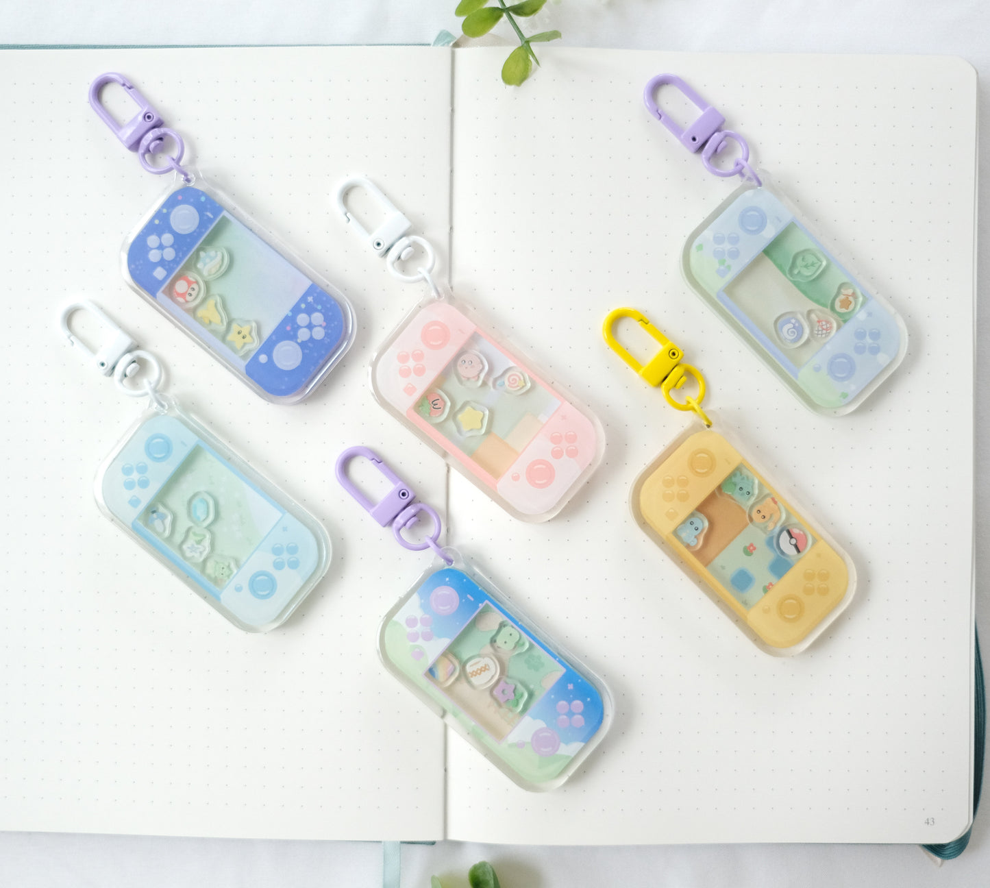 cozy crossing shaker keychain