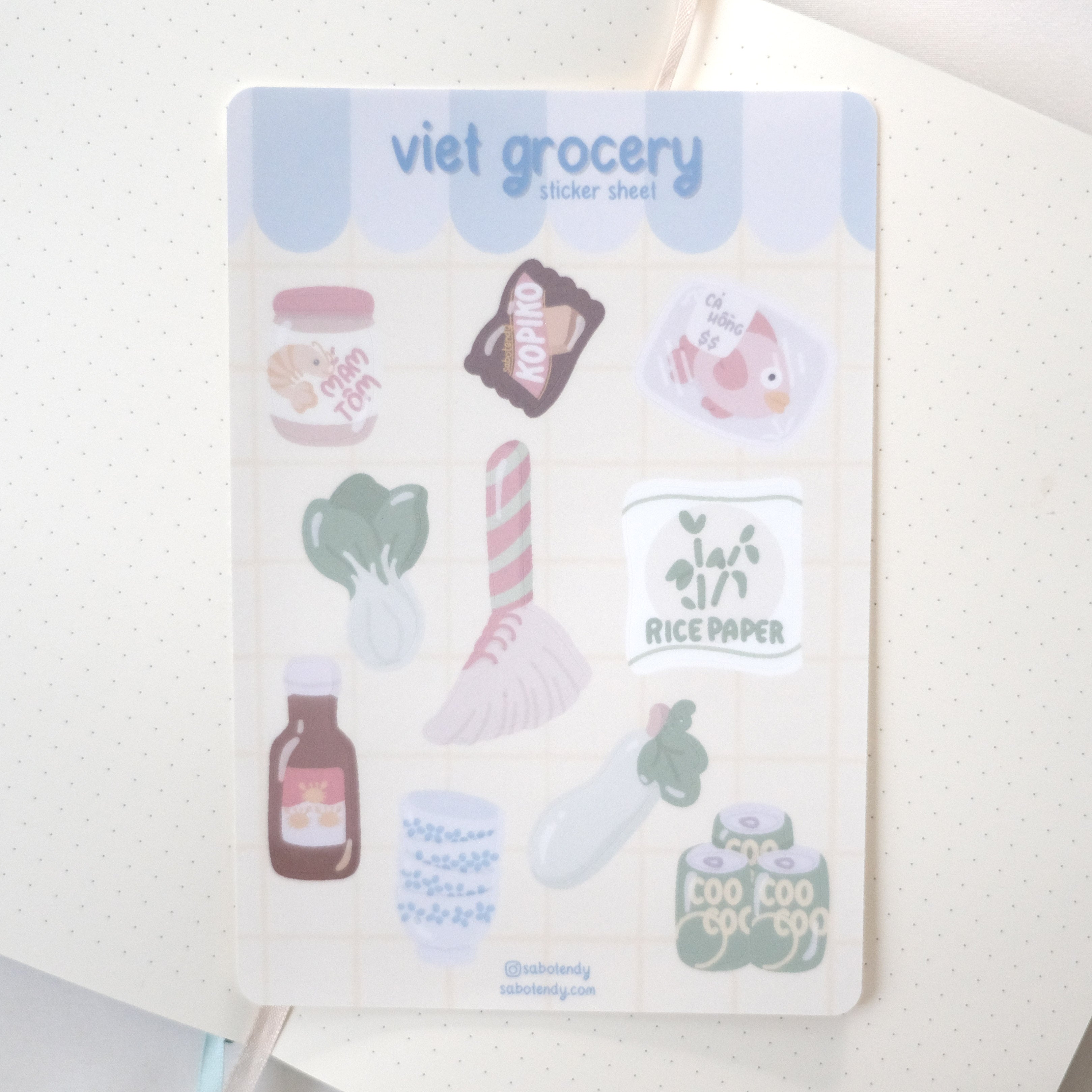 grocery store sticker sheet – sabotendy